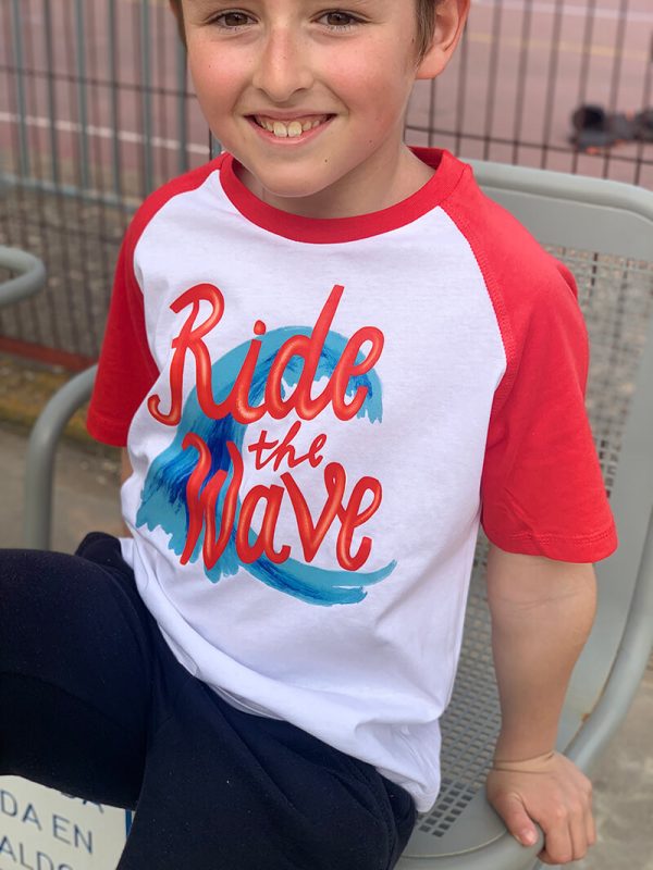 Camiseta Ride The Wave niño 3