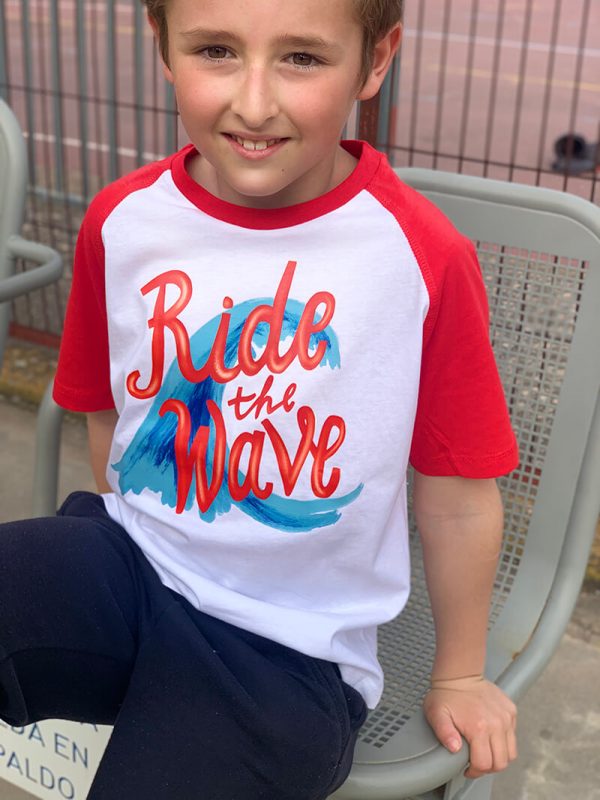 Camiseta Ride The Wave niño 4