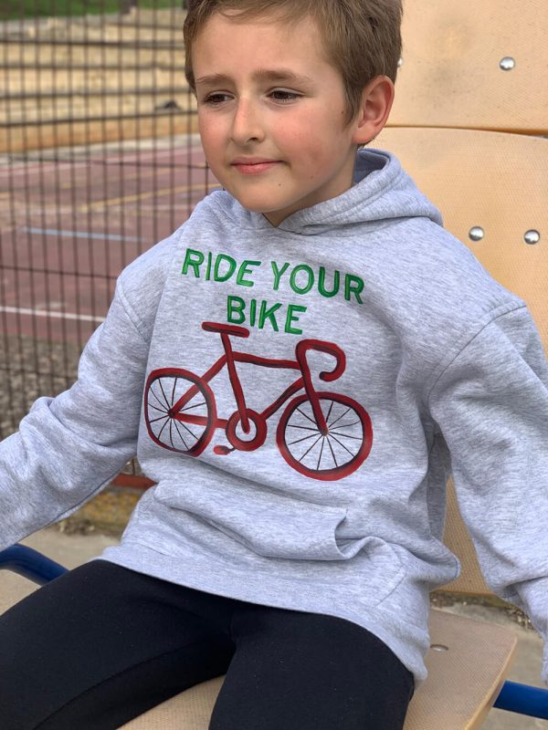 Camiseta Ride your Bike gris niño 1